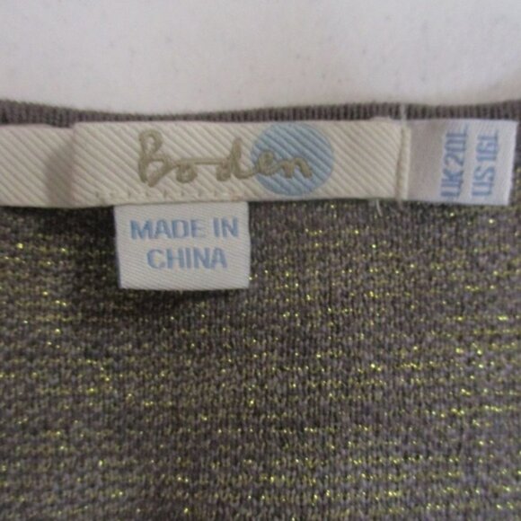 BODEN Purple/Silver Glamorous Knitted Dress US 16L - Picture 5 of 6